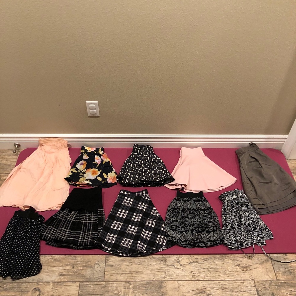 10 mini skirt bundle